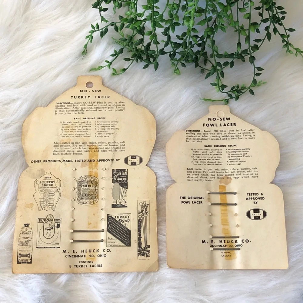 Vintage poultry lacers